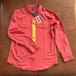 Eddie Bauer Sun Shirt, Red, Women's Small